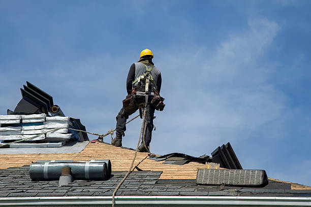 Professional Roof Installation technician working in Santa Fe, TX
